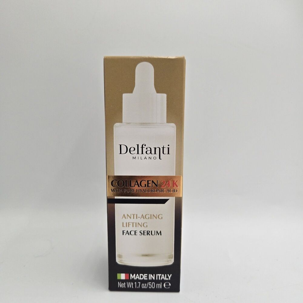 Delfanti Collagen 24K Pure Hyaluronic Acid Anti-aging Lifting Face Serum NEW